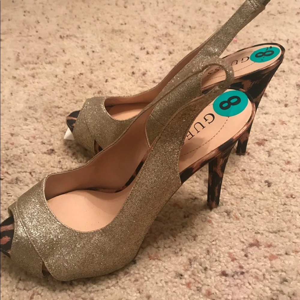 Guess cheetah heels